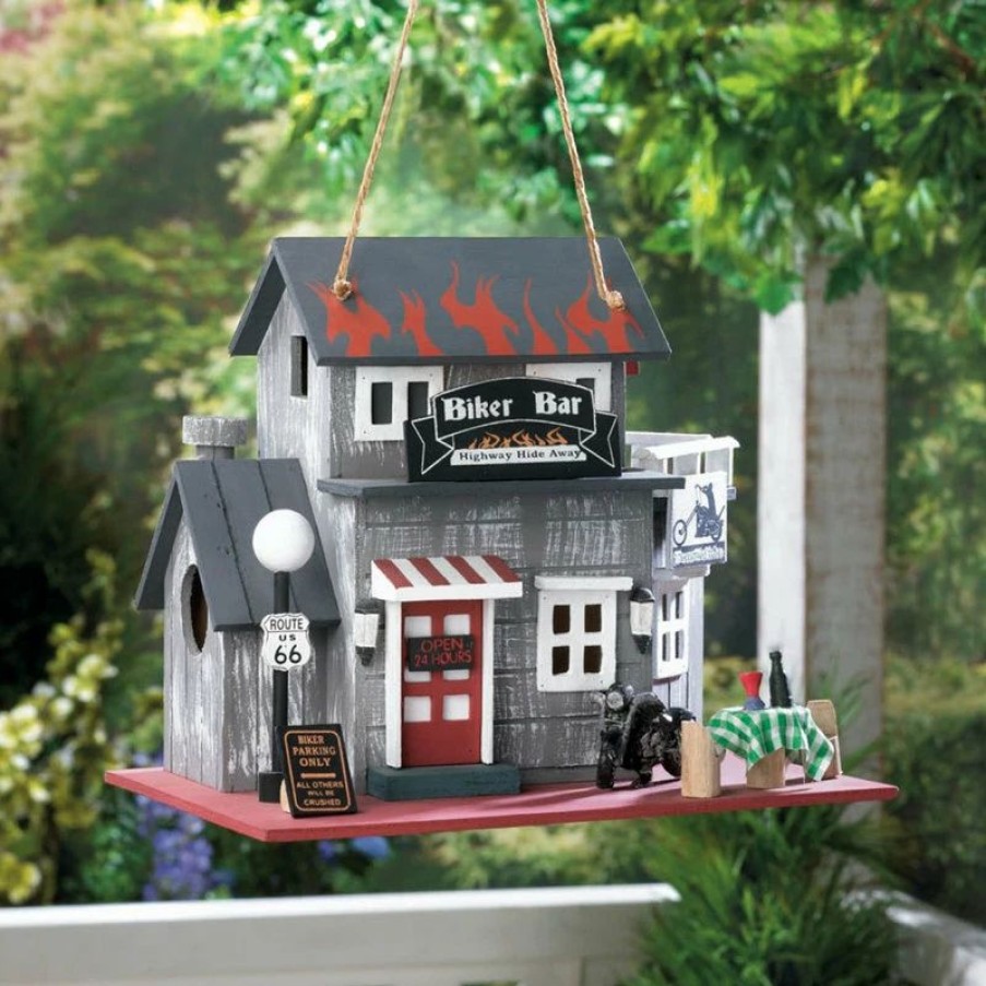 * Songbird Valley Route 66 Biker Bar Birdhouse | Birdhouses